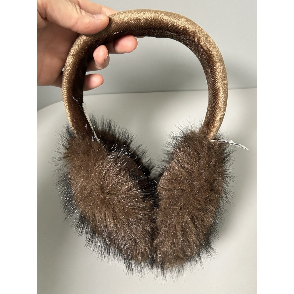 Anthropologie x Violet Brooks Faux Fur Earmuffs Headband NWT - Picture 4 of 6